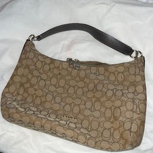 Coach Tan Signature Shoulder Bag